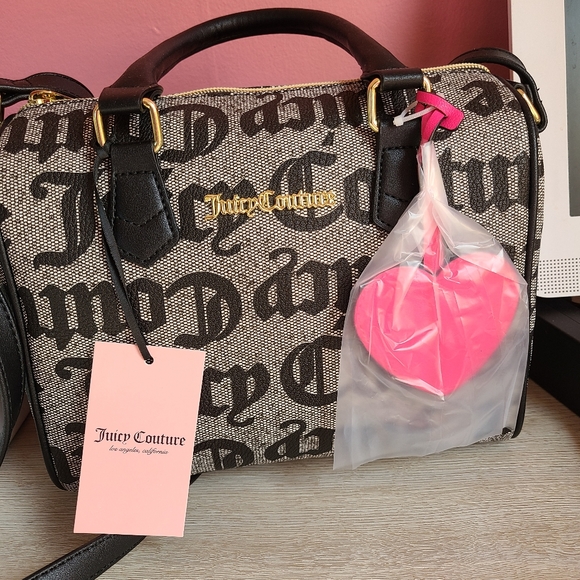 Juicy Couture Black and Grey w/pink accents - Picture 2 of 3